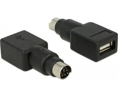 USB adapteris Delock 65898 USB - PS / 2 Juodas (65898)