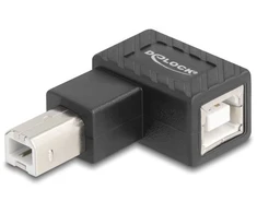 USB adapteris Delock 2.0 B kištukas į B lizdą 90° kairysis kampinis (67207)