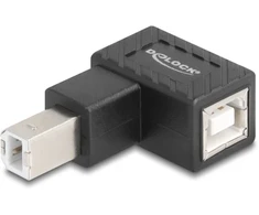 Adapteris USB Delock 2.0 B kištukas į B lizdą 90° kampu žemyn (67204)