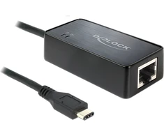 DELOCK Adapteris SuperSpeed USB USB 3.1 Gen 1 SU USB Type-C male > Gigabit LAN 10/100/1000 Mb/s