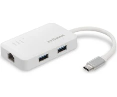 Edimax EU-4308 USB-C iki 3 prievadų USB 3.0 Gigabit Ethernet Hub