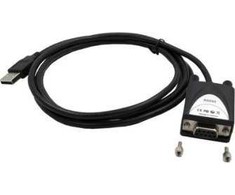 USB kabelis Exsys EX-1311-2F USB 2.0 į 1 x nuoseklųjį RS-232 kabelį 1,8 m su 9 kontaktų moterišku LED ekranu