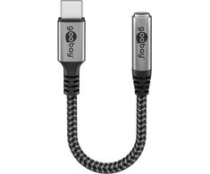 USB adapteris Goobay RB74056 USB-C – 3,5 mm lizdas, sidabrinis (RB74056)