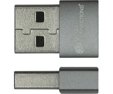 Adapteris USB Good Connections USB-A - USB-C Pilka (USB-AD203-5)
