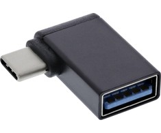 Adapteris USB InLine USB-A - USB-C Juodas (35805W)