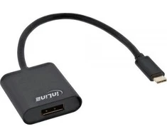 USB adapteris InLine USB-C - DisplayPort Juodas (64102B)