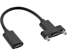 USB adapteris InLine USB-C - USB-C Juodas (33441H)