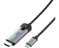 USB adapteris j5create j5create JCC157 1,79 m USB tipas -C HDMI Juodas, Pilkas
