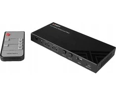 AV Jungiklis - LINDY 2x2 HDMI 8K60 Matrix Sujungimas ir Perjungimas, HDMI 2.1, 40Gbps Pralaidumas, Juodas
