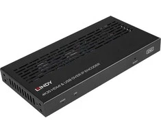 AV kodavimo įrenginys - LINDY 4K30 HDMI ir USB per IP sistemą, 4K@30Hz PoE RS-232