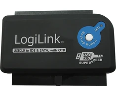 LOGILINK AU0028A LOGILINK – USB 3.0 į IDE ir SATA adapteris su OTB