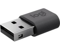 Adapteris USB Logitech 956-000169 USB-A - USB-C Pilka (956-000169)