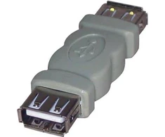 USB jungtis, (2.0), USB A F - USB A F, rutulinė, su logotipu, blisterinė pakuotė 29241, EOL