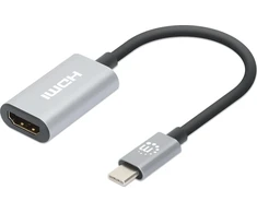 Adapteris USB Manhattan 153973 USB-C - HDMI Sidabrinė (153973)