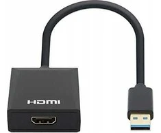 Adapteris USB Manhattan USB-A - HDMI Juodas (153690)