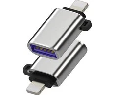 USB adapteris MicroConnect Žaibas - USB Sidabrinis (Lightning- USB3.0 adapteris)