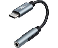 Adapteris USB MicroConnect USB-C - Jack 3.5mm Sidabrinė (MC-AUDIO-USBC)