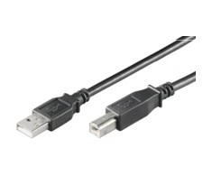 MicroConnect Kabelis MICRO_CONNEC USB TypeA M, USB TypeB M, 0.1m, juodas