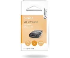 Adapteris USB Nedis CCGB60920BK USB-A - USB-C Juodas (CCGB60920BK)