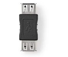 Adapteris NEDIS USB Type A F, USB Type A F, juodas