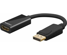 Neutralle Video reduktorius, DisplayPort M - HDMI F, DP 1.2 versija, juoda, raiška iki 8K Ultra HD 4320p (30 Hz), EOL