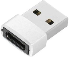 Oem Adaptor Type C (female) to USB A (male) sidabrinis