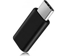 Oem Adapteris Micro USB (female) to Type C (male) juodas