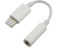 PREMIUMCORD Apple Lightning garso mažinimo laidas iki 3,5 mm stereo lizdo / movos, baltas
