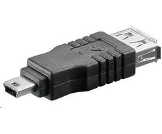 Adapteris USB PremiumCord USB-A - MiniUSB Juodas (kur-9)