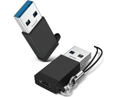 Adapteris USB Reagle USB-A - USB-C juodas