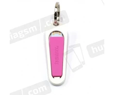 Remax RC-053i dizaino raktų pakabuko žiedas su Apple Lightning duomenų ir įkroviklio laidu (MD818) auksinis