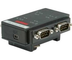 USB adapteris Roline USB-A - RS-232 x4, juodas (12.02.1003)