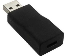 Adapteris USB Roline USB-A - USB-C Juodas (12.03.2995)