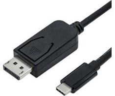 Kabelis USB Roline adaptera USB typu C - DisplayPort v1.2 M/M 2 m (11.04.5846)