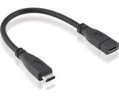 Adapteris USB Roline USB-C - USB-C Juodas (11.02.9015)