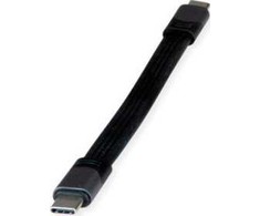 Adapteris USB Roline USB-C - USB-C Juodas (11.02.9078)