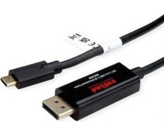 Adapteris USB Roline USB-C - DisplayPort Juodas (11.04.5958)