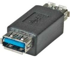 ROLINE USB 3.0 adapteris, A tipo F į A tipo F, juodas