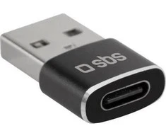 USB adapteris SBS Mobile USB-C - USB Juodas (JAB-7206189)