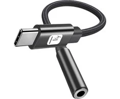 USB adapteris Techly USB-C - 3,5 mm lizdas Juodas (ICOC USBC-DAC24J)