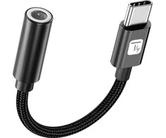 USB adapteris Techly USB-C - 3,5 mm lizdas Juodas (ICOC USBC-DAC24J)