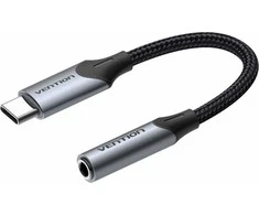Ausinių lizdo USB-C adapteris iki 3.5 mm Vention BGJHA 0.1 m