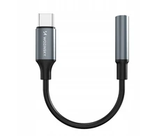 Wozinsky WACM-01 USB-C Adapteris - 3.5mm Mini Jack - Juodas
