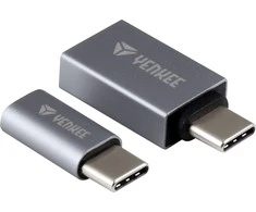 USB adapteris Yenkee YTC 021 USB-C - USB Sidabrinis (45014214)