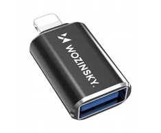 Wozinsky WALA-01 „Lightning“ į USB-A OTG adapteris – juodas