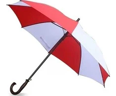 Adar Parasol Automatiškai išsiskleidžiantis skėtis, baltas ir raudonas