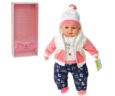 Adar Baby Doll 45cm žieminiais drabužiais su garsu kalba ir dainuoja lenkiškai 567832-572119