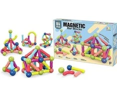 Adar 3D magnetiniai blokeliai 84 vnt.