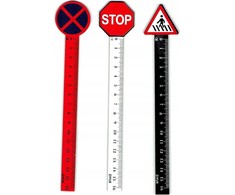 12 cm kelio ženklų liniuotė (36 vnt.) - ADAR
