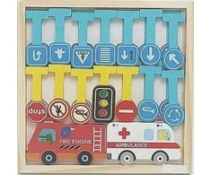 Adar Medinės dėlionės Transporto priemonės
